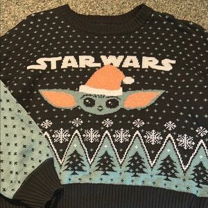Star Wars Kids Ugly Christmas Sweater - Black and Green